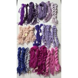 PATERNAYAN Persian Needlepoint Virgin Wool Yarn Purples Pinks 300-354 Huge Lot
